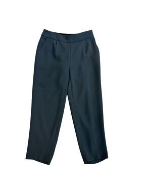 J.Crew Collection dark charcoal gray tapered ankle pants pockets Sz 00P classy